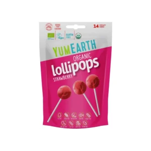 Organic Strawberry Lollipops • 14pcs • YumEarth