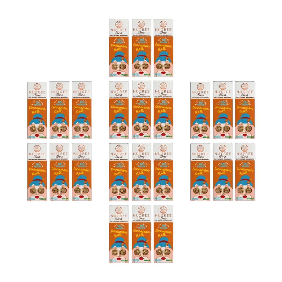 Protein Bar Cinnamon Roll • Nutree • Mega Combo 24 pcs