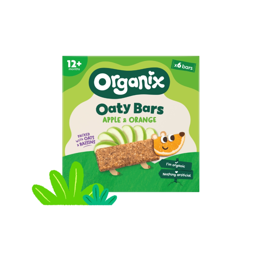 Organic Soft Oaty Bar with Apple & Orange (12m+) • Organix • 6x23gr