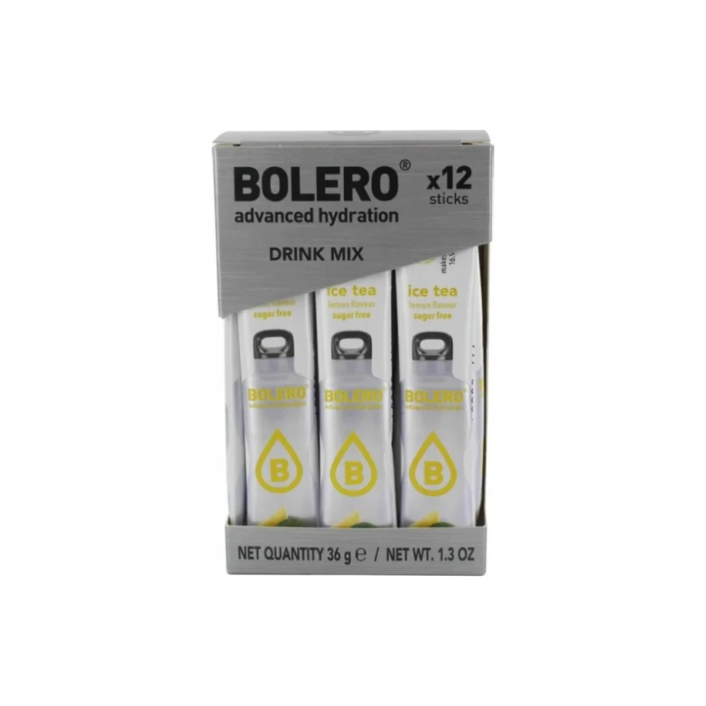 Lemon Flavoured Ice Tea Powder • Bolero • 12 x 3gr