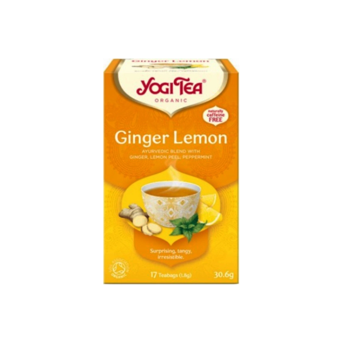 Βιολογικό Τσάι με Τζίντζερ & Λεμόνι • Yogi Tea • 30.6γρ