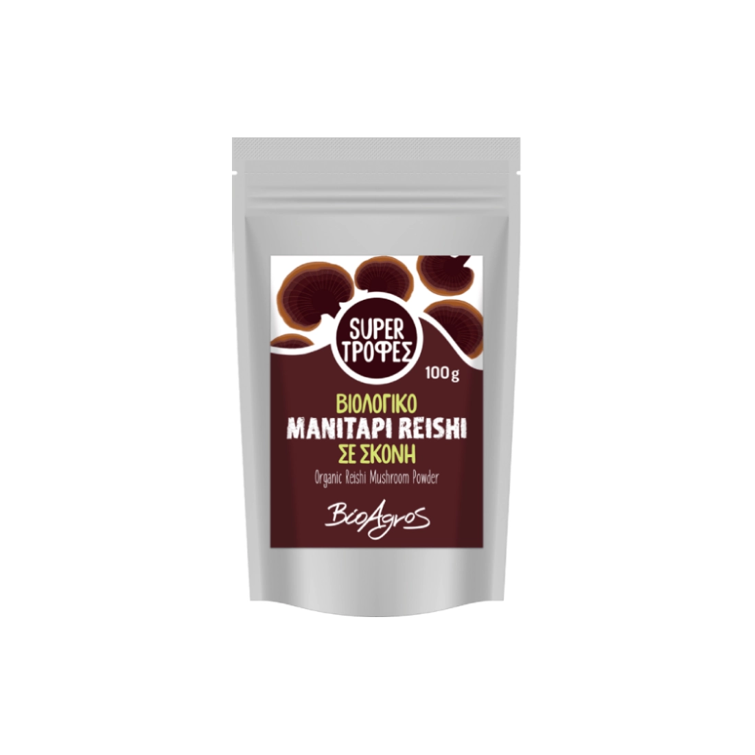 Βιολογικό Μανιτάρι Reishi σε Σκόνη • Βιοαγρός • 100γρ