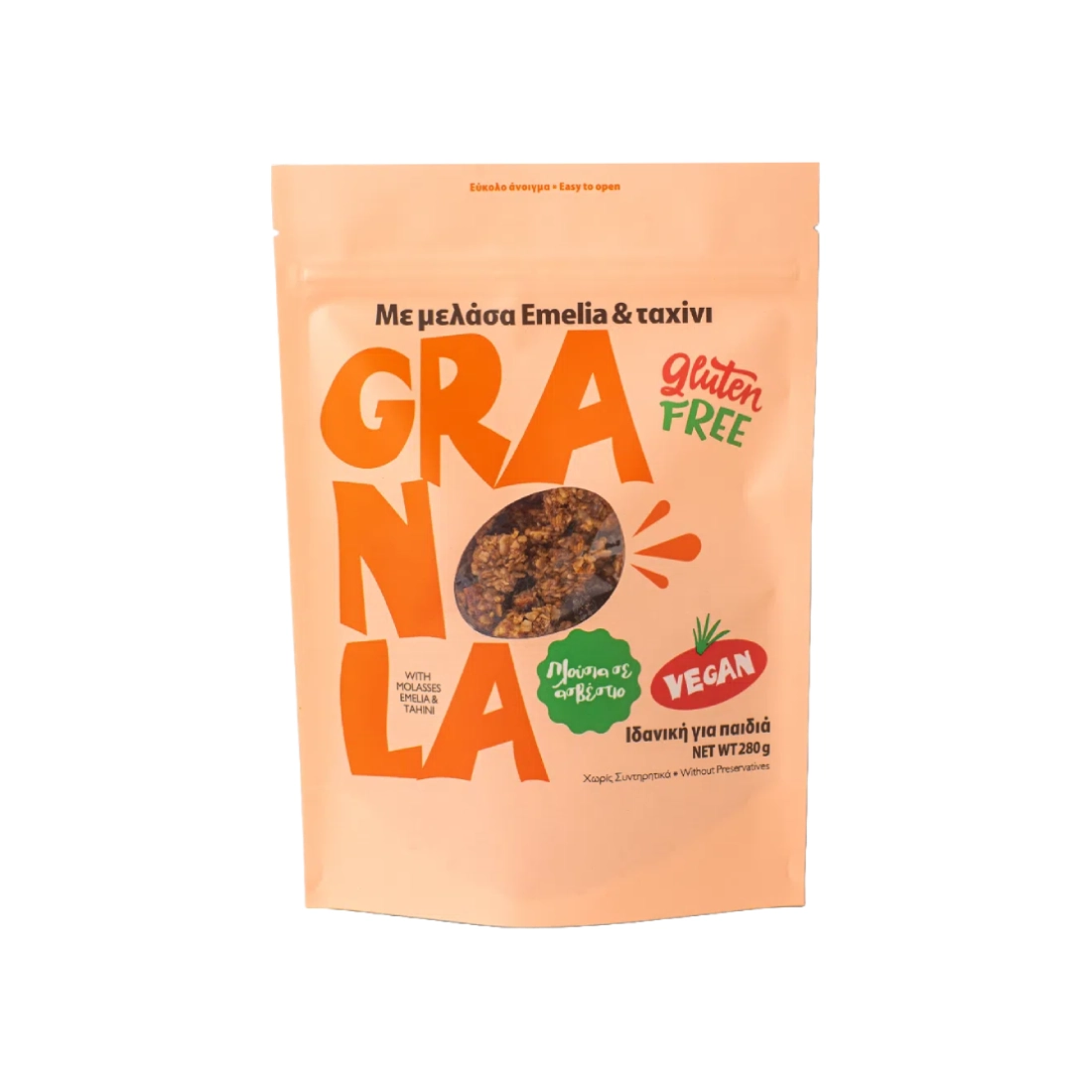Γκρανόλα με Ταχίνι & Μελάσα • Emelia • 280γρ